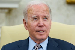 President Joe Biden speaks as he meets with House Speaker Kevin McCarthy of Calif., to discuss the debt limit in the Oval Office of the White House, Monday, May 22, 2023, in Washington.