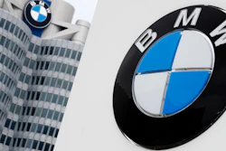 The logo of the German car manufacturer BMW is displayed on the headquarters in Munich, Germany, March 21, 2018.