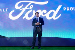Jim Farley, Ford president and CEO, speaks during a presentation Tuesday, Sept. 28, 2021, in Memphis, Tenn.