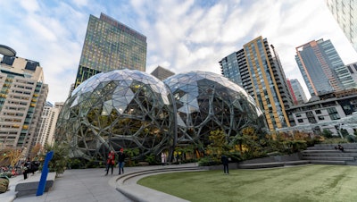 Amazon headquarters, Seattle, Dec. 2019.
