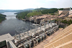 A dam generates power along the Manicouagan River north of Baie-Comeau, Quebec, June 22, 2010.