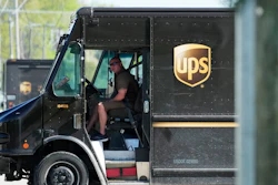 A UPS truck makes deliveries in Northbrook, Ill., May 10, 2023.