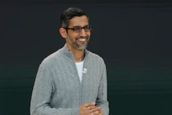 Google CEO Sundar Pichai speaks at a Google I/O event in Mountain View, Calif., Wednesday, May 10, 2023. Pichai pledged $20 million in grants on Thursday to support and expand the Consortium of Cybersecurity Clinics to introduce thousands of students to potential careers in cybersecurity, while also helping defend small government offices, rural hospitals and nonprofits from low-level hacking.