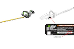 The EGO Power+ Model HT2410 Cordless Brushless Hedge Trimmers were recalled on June 01, 2023.