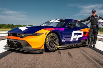 Joey Hand, who won the Le Mans 24 Hours GTE Pro title in 2016 in the No. 68 Ford GT, with the Ford Mustang GT3.