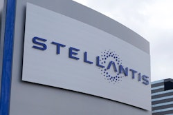 A Stellantis sign is seen outside the Chrysler Technology Center, Jan. 19, 2021, in Auburn Hills, Mich.