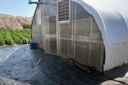 Landscape fabric covers the ground at a legal cannabis farm near Brewster, in north-central Washington state, on Tuesday, July 11, 2023, in this photo provided by Terry Lee Taylor.