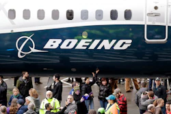 In this Feb. 5, 2018, file photo a Boeing 737 MAX 7 is displayed during a debut for employees and media of the new jet in Renton, Wash.