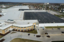 An aerial photo of the renovated Lennox Marshalltown facility.