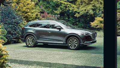 This photo provided by Mazda shows the 2023 Mazda CX-9. A midsize 3-row SUV that will be discontinued for 2024.
