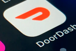 The DoorDash app on a smartphone in New York, Feb. 27, 2020.