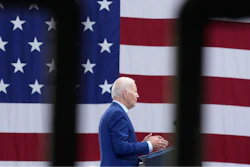 President Joe Biden speaks at the Arcosa Wind Towers, Wednesday, Aug. 9, 2023, in Belen, N.M. Biden is making the case that his policies of financial and tax incentives have revived U.S. manufacturing.