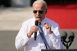 President Joe Biden speaks about the Inflation Reduction Act of 2022 during a ceremony on the South Lawn of the White House in Washington, Sept. 13, 2022.
