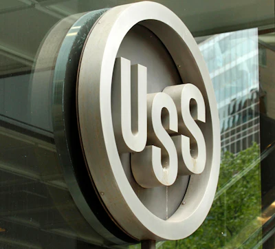 The United States Steel logo is displayed on the company's headquarters in on April 26, 2010 in Pittsburgh.