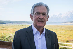 Federal Reserve Chairman Jerome Powell outside Jackson Lake Lodge during the Jackson Hole Economic Symposium, Grand Teton National Park, Wyo., Aug. 25, 2023.