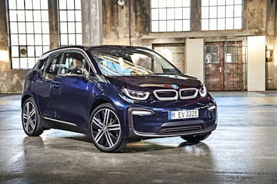 This photo provided by BMW shows the 2018 BMW i3, a small electric hatchback with an EPA-estimated 114 miles of range.