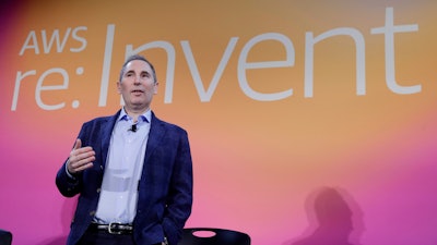 AWS CEO Andy Jassy speaks in Las Vegas, Dec. 5, 2019.