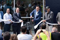 Officials including Tim Watters of Hoffman Equipment, U.S. Rep. John Joyce and Volvo CE Acting President Scott Young cut the ribbon to open the training center.