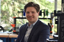 Worcester Polytechnic Institute researcher Markus Nemitz works to develop 3D printed robots.