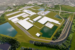 Scout Motors is building a manufacturing plant near Columbia, South Carolina that could create 4,000 or more permanent jobs. The site spans approximately 1,600 acres, with the plant itself occupying 1,100 acres.