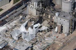In this June 1, 2017 file photo, part of the Didion Milling Plant lies in ruins following a May 31, 2017, explosion in Cambria, Wis.