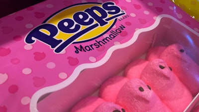 Marshmallow Peeps candy is on display at a store in Lafayette, Calif., on March 24, 2023.