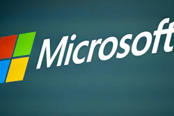 The Microsoft logo is pictured at the Mobile World Congress 2023 in Barcelona, Spain, on March 2, 2023.
