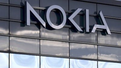 A view of the Nokia headquarters in Espoo, Finland, Thursday, Oct. 19, 2023.