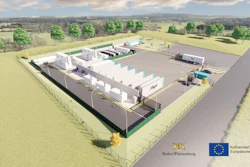 A computer-generated image of the Schwäbisch Gmünd site.