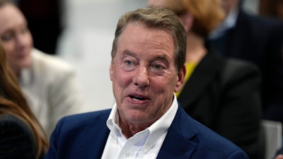 Ford Motor Co., executive chairman Bill Ford is seen during an announcement, Feb. 13, 2023, in Romulus, Mich.