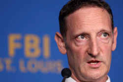 FBI Special Agent In Charge Jay Greenberg, right, speaks during a news conference Wednesday, Oct. 18, 2023, at the Federal Bureau of Investigation's St. Louis field office in downtown St. Louis.