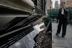 Fine artist Cushla Naegele visits the Triangle Shirtwaist Memorial, a day before its official ceremonial opening, Tuesday, Oct. 10, 2023, in New York.