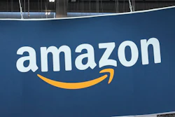 Amazon logo shown at the Vivatech show in Paris, June 15, 2023.