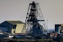 This is an undated photograph of Impala Platinum mine shaft 11, provided by Implats on Tuesday, Nov. 28, 2023, near Rustenburg, South Africa.