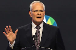 ExxonMobil CEO Darren Woods speaks during a talk titled Reframing the Climate Challenge: Keep the Energy, Reduce the Emissions during the Asia-Pacific Economic Cooperation (APEC) CEO Summit held at Moscone Center in San Francisco, Wednesday, Nov. 15, 2023.