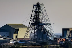 This is an undated photograph of Impala Platinum mine shaft 11, provided by Implats on Tuesday, Nov. 28, 2023, near Rustenburg, South Africa.