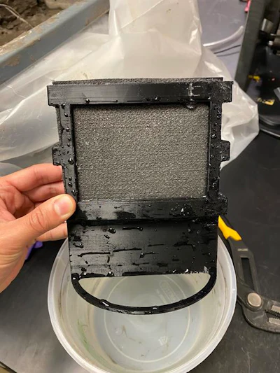 The fuel cell in the lab.