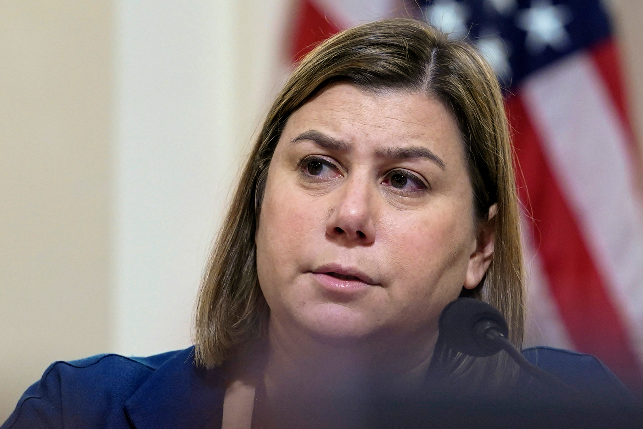 Rep. Elissa Slotkin, D-Mich., asks a question during a House Homeland Security Committee hearing at the Capitol in Washington, Nov. 15, 2022.