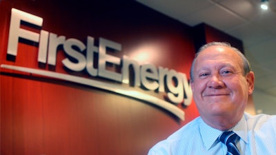 In this 2015 file photo, FirstEnergy Corp. President and CEO Charles 'Chuck' Jones appears at the company's Akron, Ohio headquarters.