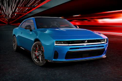 The all-new Dodge Charger SIXPACK H.O., shown here in a photo released by Stellantis, offers performance choices via multi-energy powertrain options.