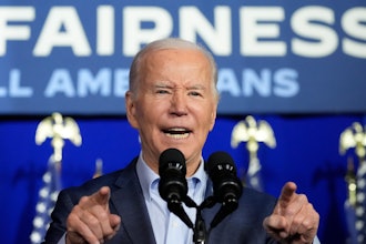President Joe Biden speaks at a campaign event, Tuesday, April 16, 2024, in Scranton, Pa.