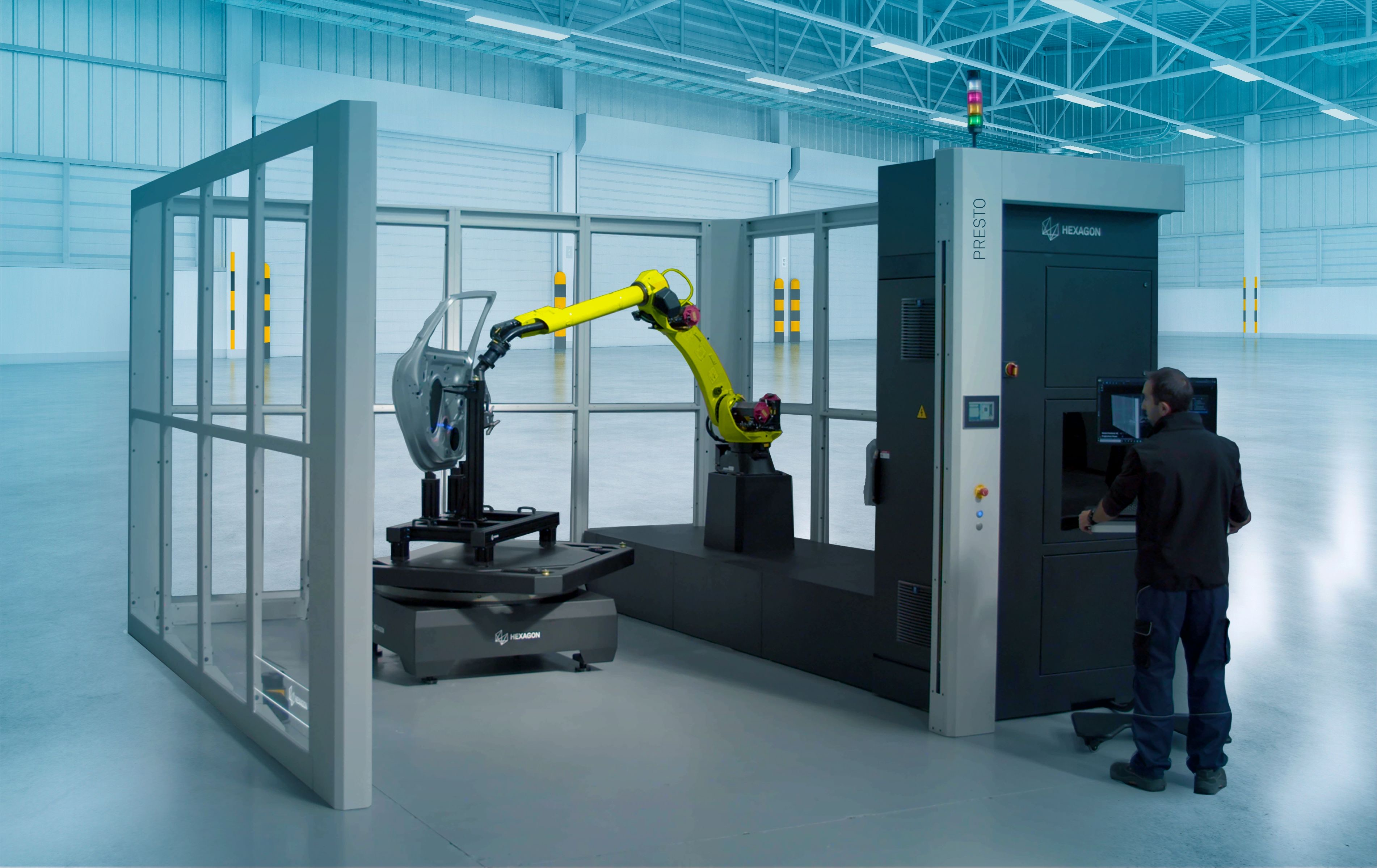 The PRESTO System is a modular suite of automated robotic inspection cells that can change the landscape of 3D measurement for automotive and aerospace manufacturing.
