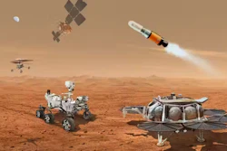 The equipment planned to help bring samples back from Mars.