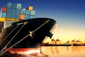 Container Ship At Port And Cargo Plane 000071988275 Large