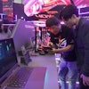 Visitors review new computer products during the Computex Taipei exhibition.