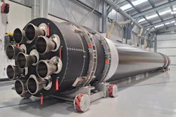 Rocket Lab's 50th Electron rocket in preparation for lift-off at Launch Complex 1 in New Zealand on June 19.