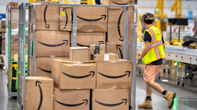 Amazon's DAX7 delivery station during Amazon's Prime Day event, July 16, 2024, South Gate, Calif.