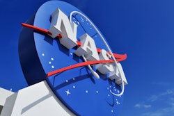 The NASA's Logo Signage at the Kennedy Space Center.