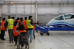 Students get a close-up look at our PAV prototype.