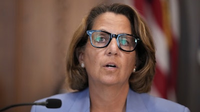 Deputy Attorney General Lisa Monaco speaks during a meeting of the Justice Department's Election Threats Task Force at the Department of Justice, Wednesday, Sept. 4, 2024, in Washington.